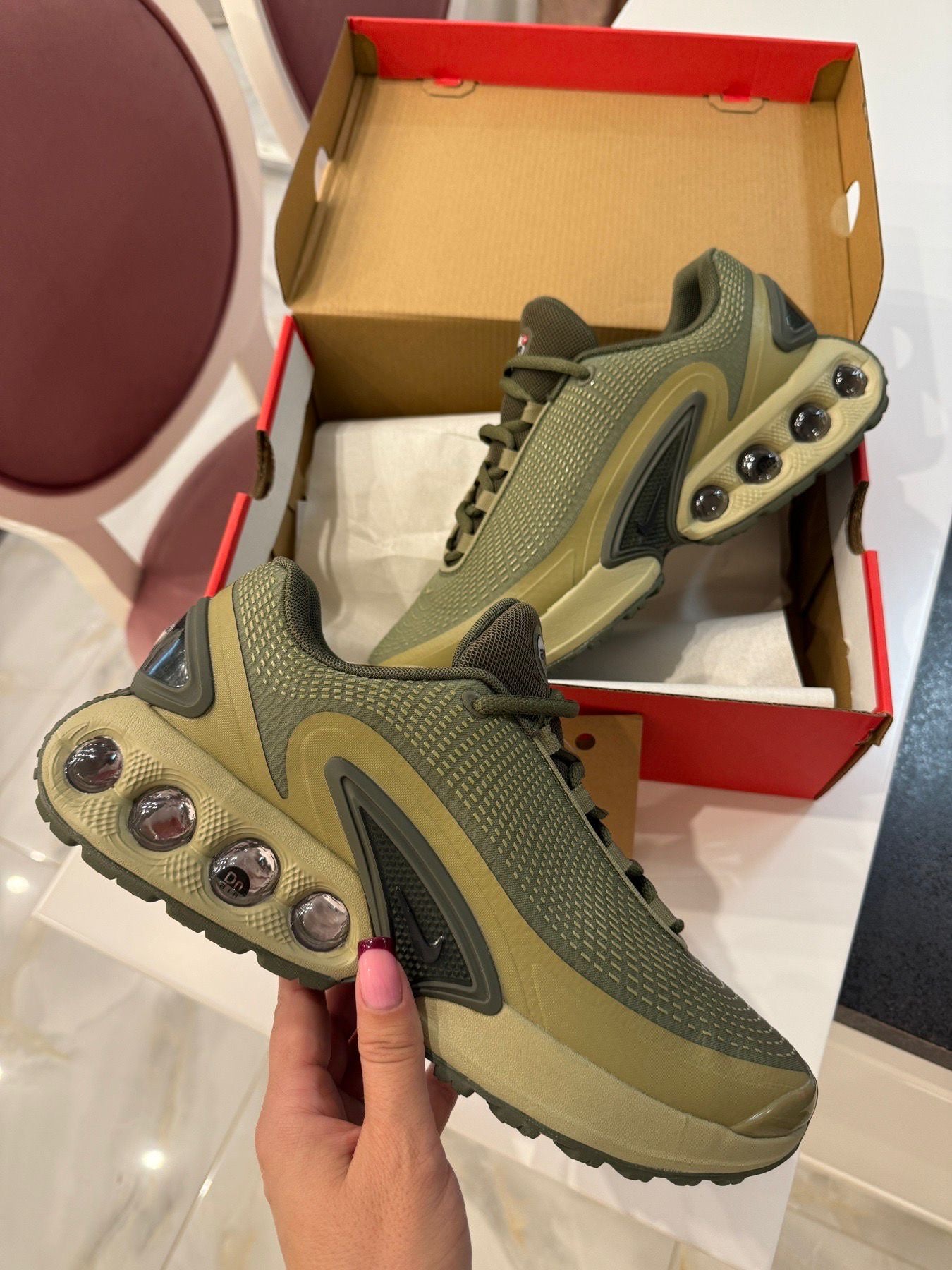 Nike Air Max Dn "Medium Olive, Black, & Neutral Olive"