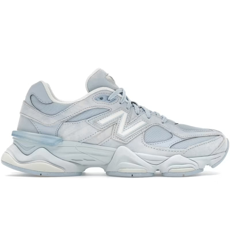 New Balance 9060 in the Sea Salt/Oxford Blue