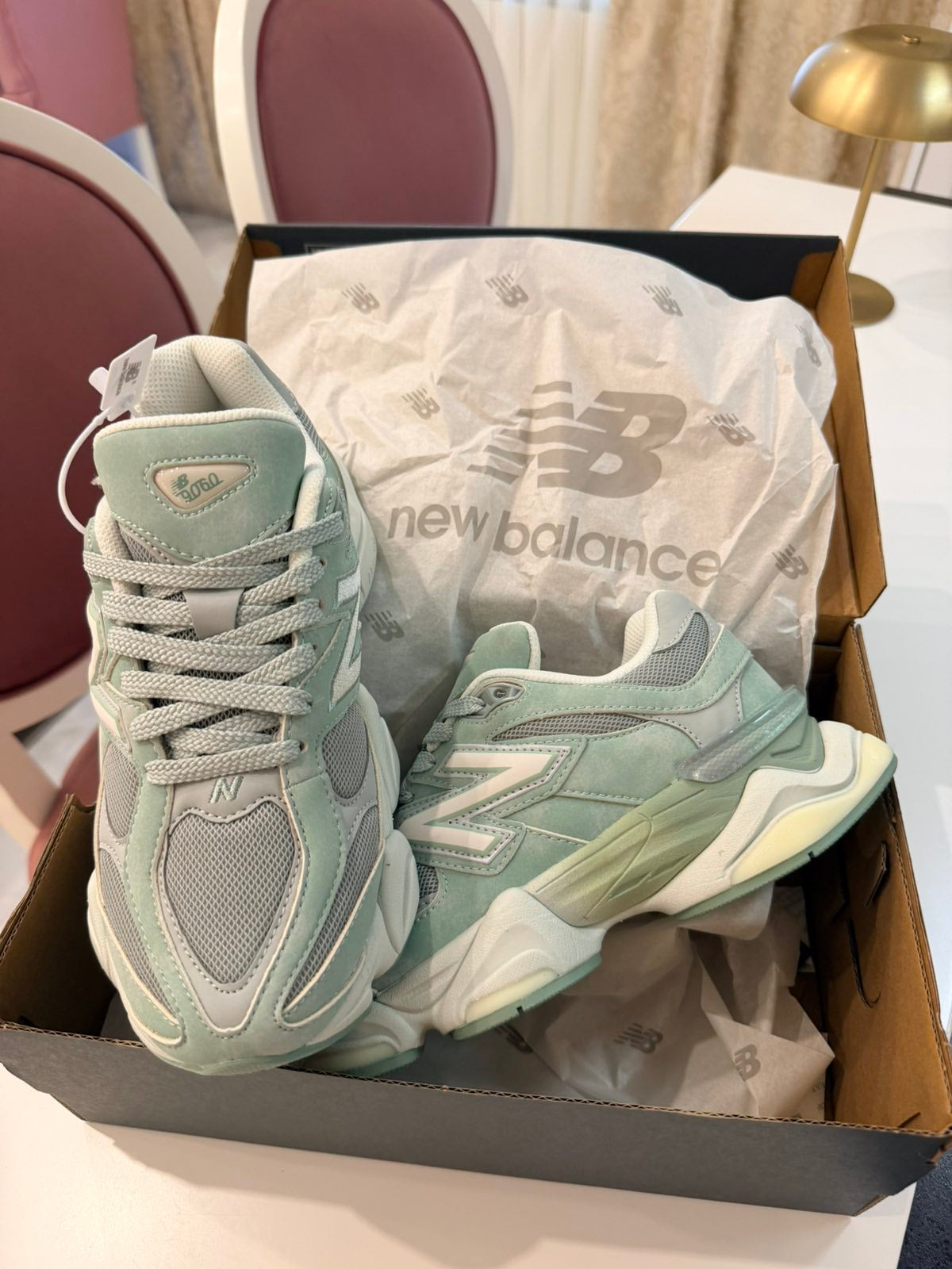 New Balance 9060 "Mosaic Green/Sea Salt"