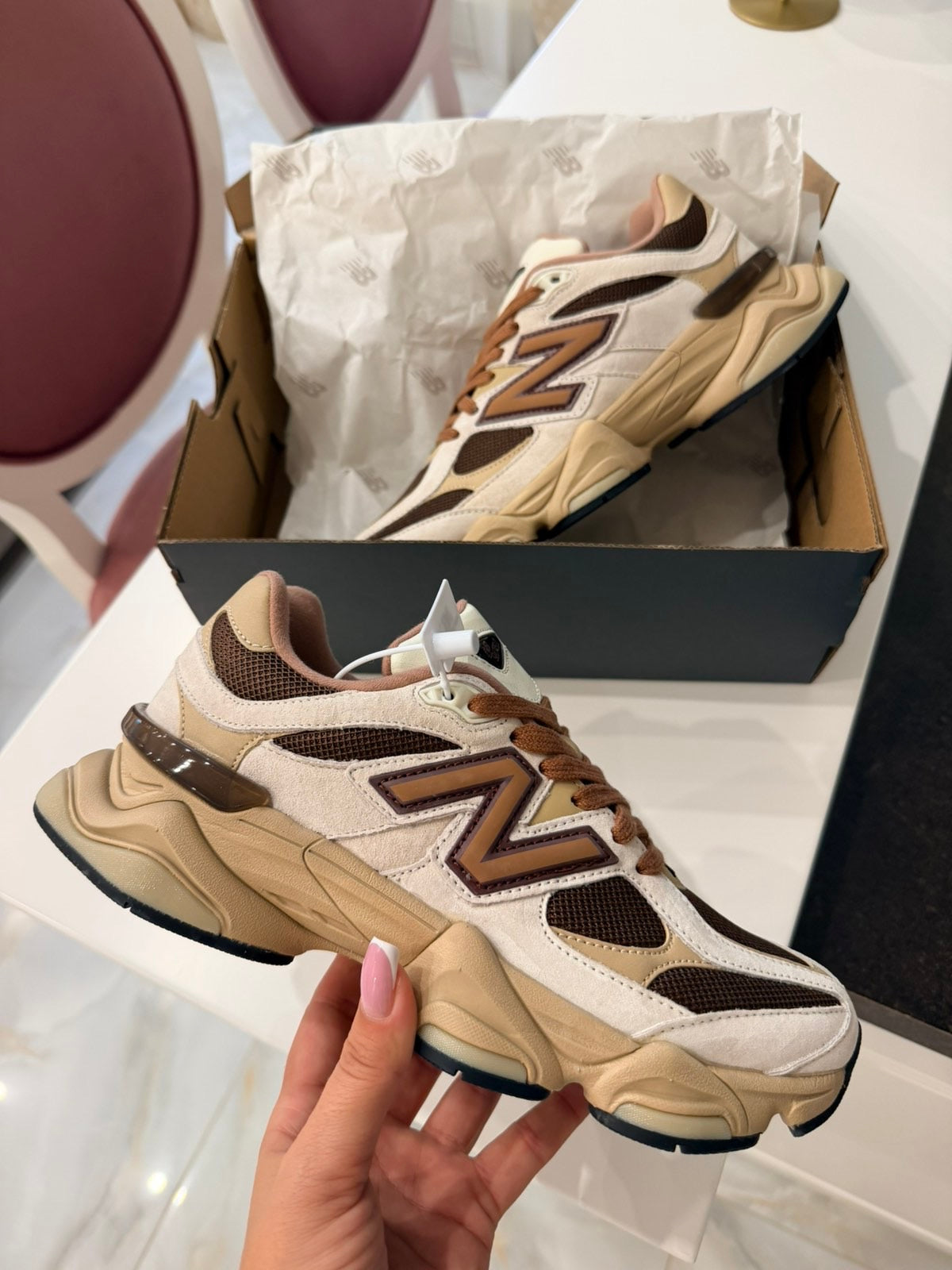 New Balance 9060 "beige and brown"