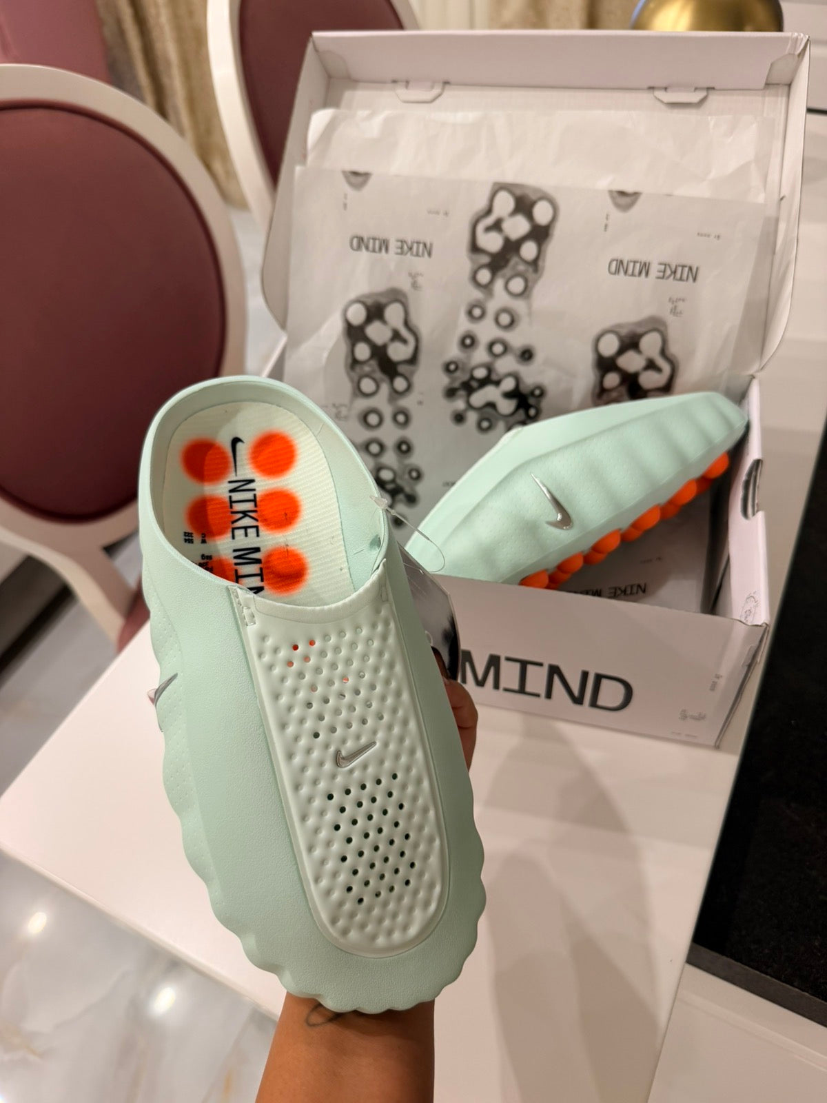 Nike Mind 001 papuče mint