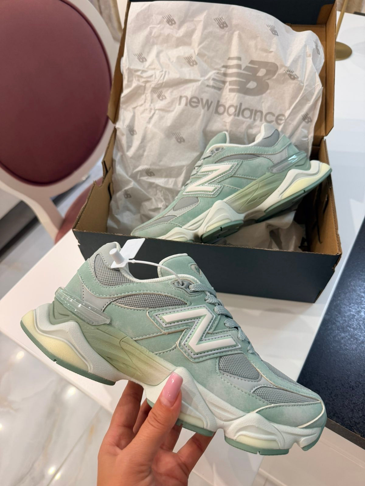 New Balance 9060 "Mosaic Green/Sea Salt"