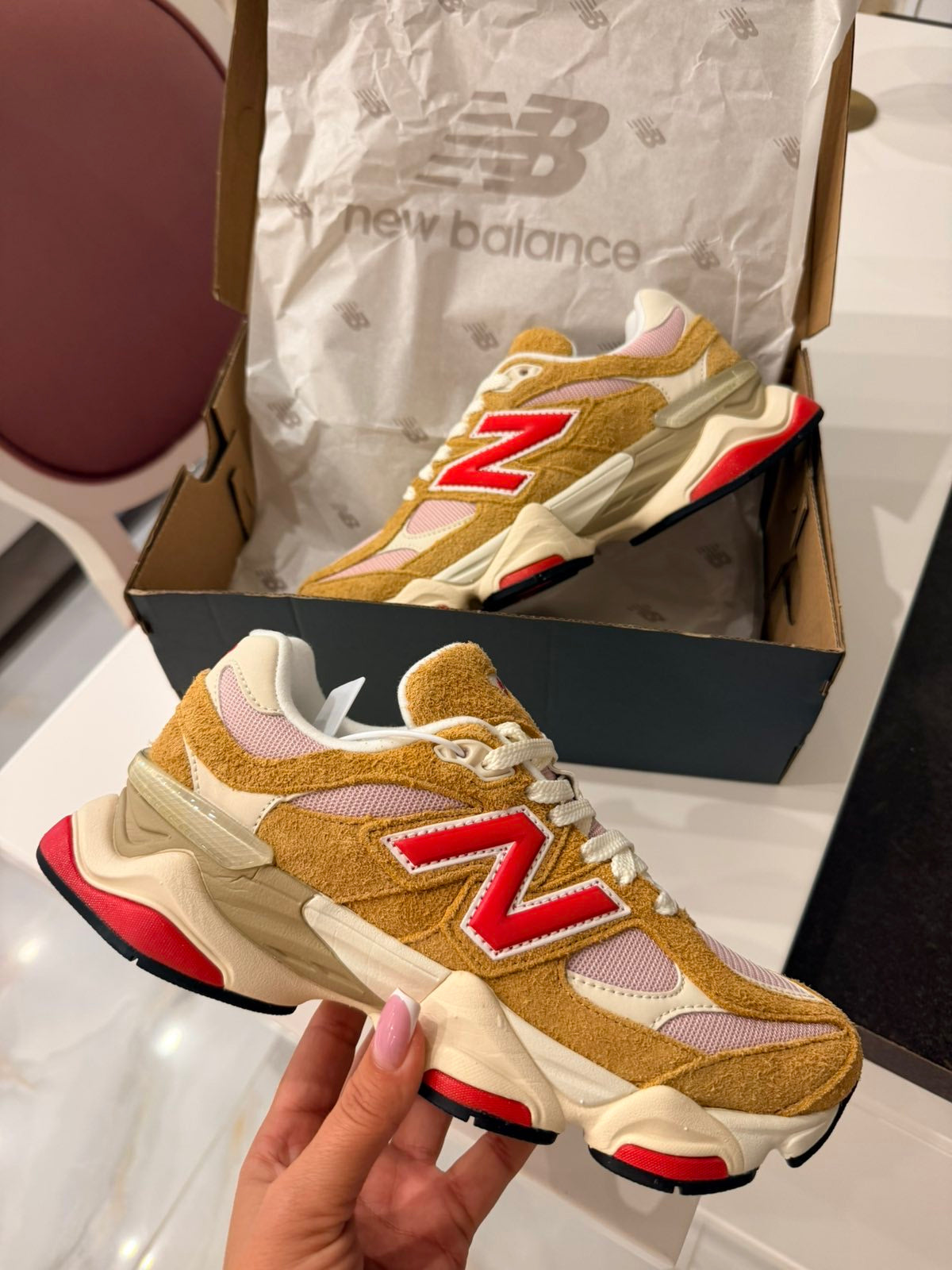 New Balance 9060 "Great Plains/True Red"