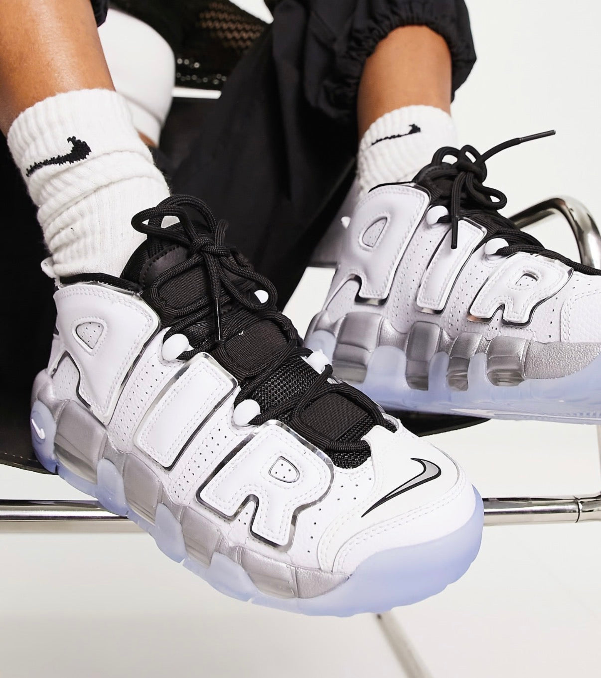 Nike Air More UpTempo Metallic Silver