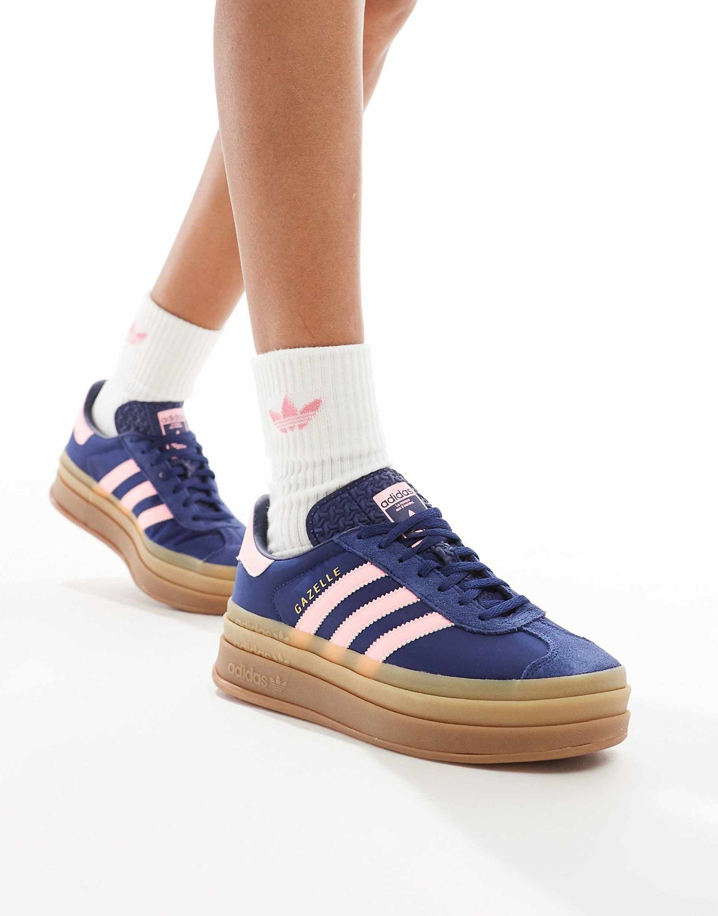 Adidas Gazelle Bold "Navy and Pink"
