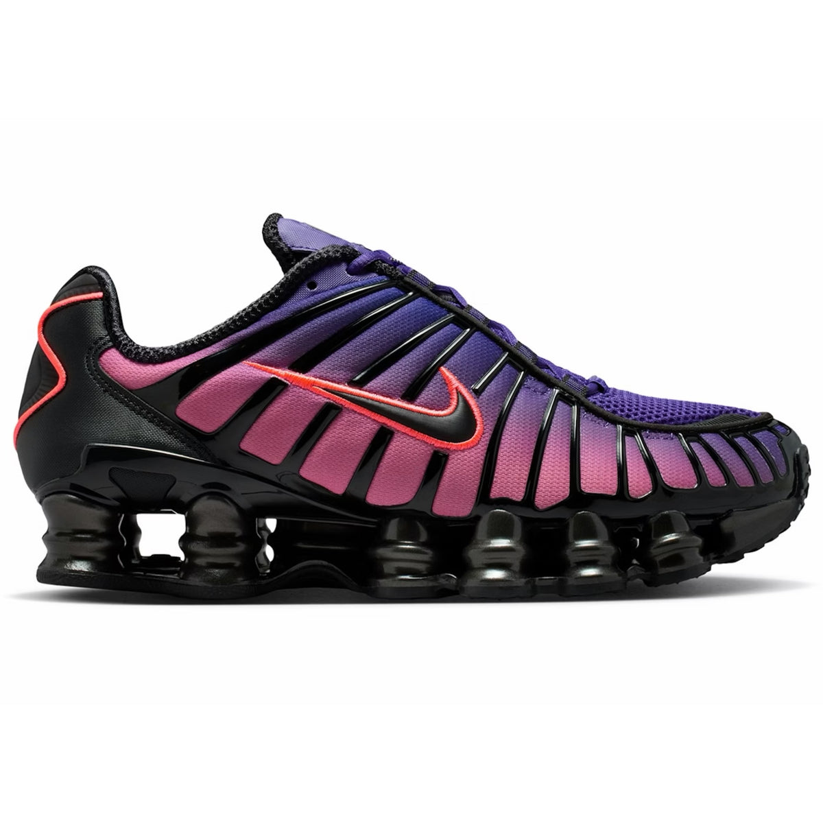 Nike Shox TL in the Court Purple / Hot Lava